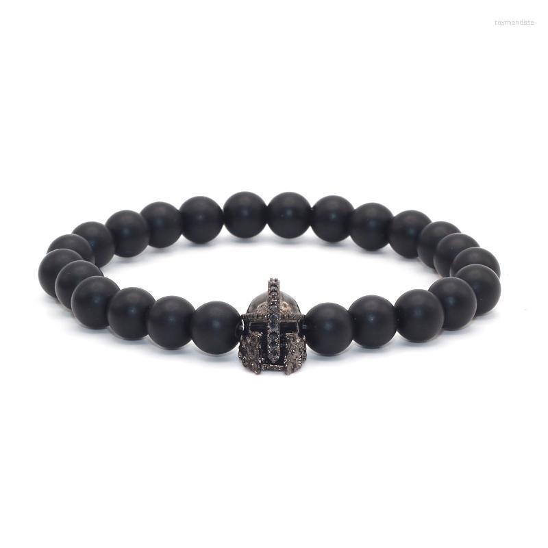 Charm Bracelets Fashion Men Bracelet Mirco Pave CZ & Warrior Helmet 8mm Black MaOnyx Stone Strand Jewelry Pulsera HombresCharm Raym22
Charm Bracelets Fashion Men Bracelet Mirco Pave CZ & Warrior Helmet 8mm Black MaOnyx Stone Strand Jewelry Pulsera HombresCharm Raym22