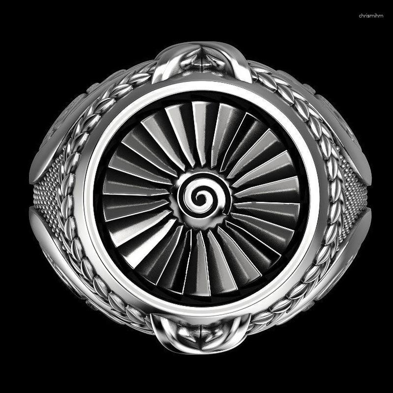 Cluster Rings Vintage Punk Men's 925 Sterling Silver Heavy Metal Turbine Ring Gift Jewelry Wholesale
Cluster Rings Vintage Punk Men's 925 Sterling Silver Heavy Metal Turbine Ring Gift Jewelry Wholesale