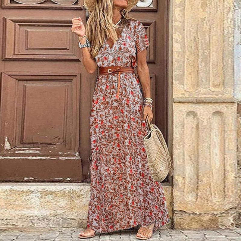 Casual Dresses Boho Paisley Print Dress Women Elegant V Neck Short Sleeve Belt Large Hem Long 2023 Summer Vintage Beach Party Maxi, Blue
Casual Dresses Boho Paisley Print Dress Women Elegant V Neck Short Sleeve Belt Large Hem Long 2023 Summer Vintage Beach Party Maxi, Blue