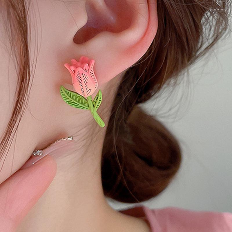 Stud Earrings 2023 Summer Tulip Flower For Women Sweet Cute Silver Needle Earring Girls Ear Jewelry Friendship Gift Wholesale
Stud Earrings 2023 Summer Tulip Flower For Women Sweet Cute Silver Needle Earring Girls Ear Jewelry Friendship Gift Wholesale
