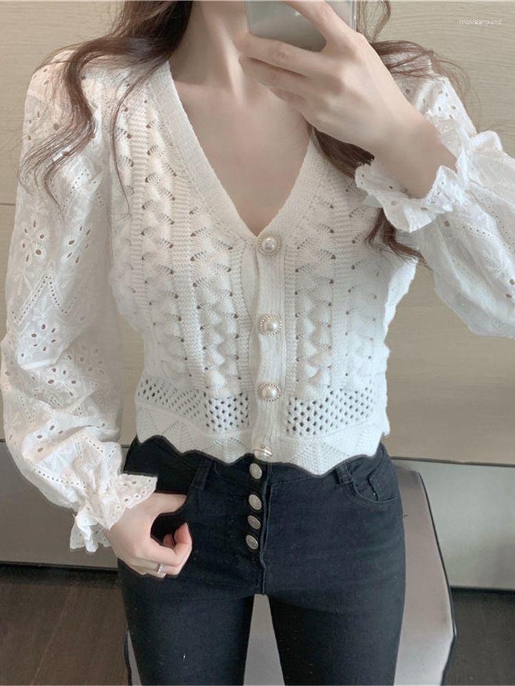 Women' Knits Cardigan Women Patchwork Hollow Out Vintage Elegant Soft Spring Cropped Design Casual Feminine Knitwear Street ZY7615, Black
Women' Knits Cardigan Women Patchwork Hollow Out Vintage Elegant Soft Spring Cropped Design Casual Feminine Knitwear Street ZY7615, Black
