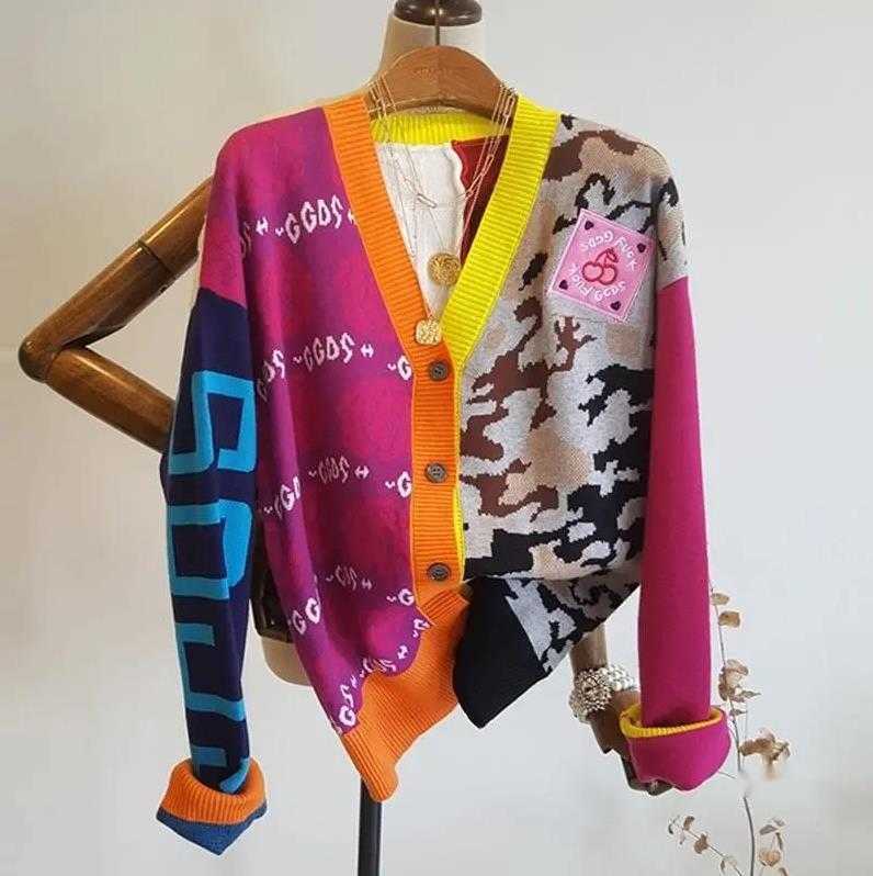 Sweater 2021 New Fashion Long Sleeve Casual Cardigan Autumn V-neck Patchwork Knit Sweater Fashion Spatching Letter Print Knit, 1a
Sweater 2021 New Fashion Long Sleeve Casual Cardigan Autumn V-neck Patchwork Knit Sweater Fashion Spatching Letter Print Knit, 1a