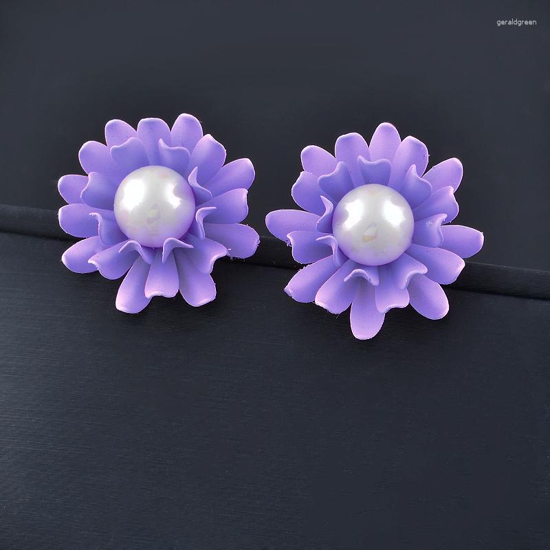 Stud Earrings SINLEERY Lovely Solid Big Flower For Women Wedding Pearl Earring Fashion Jewelry ES074 SSB
Stud Earrings SINLEERY Lovely Solid Big Flower For Women Wedding Pearl Earring Fashion Jewelry ES074 SSB