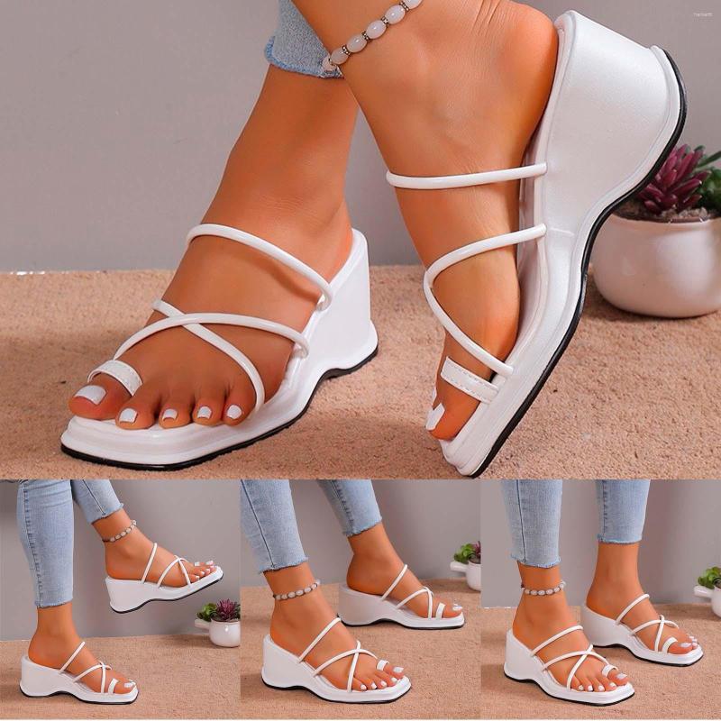 Sandals Casual Slope Bottom Roman Shoes Fashion Women'S Summer, White
Sandals Casual Slope Bottom Roman Shoes Fashion Women'S Summer, White