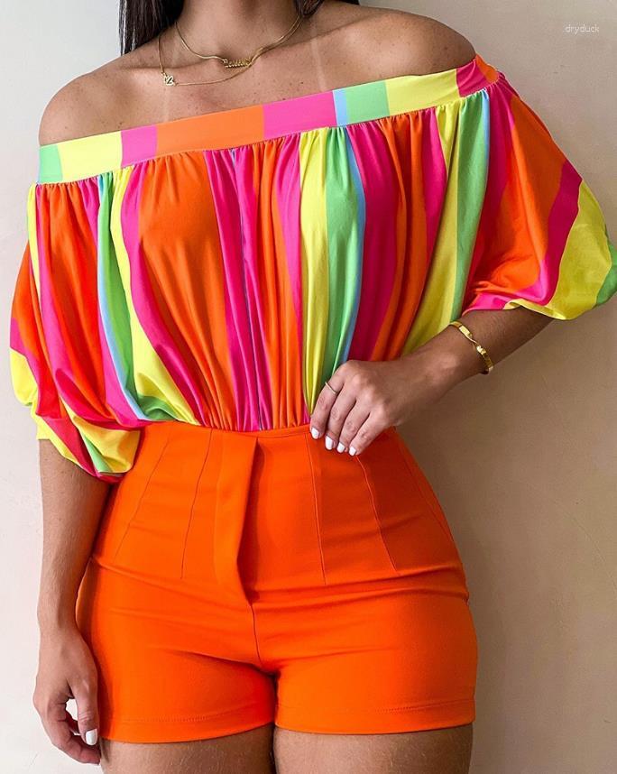 Women's Tracksuits Off Shoulder Top Shorts Set 2023 Spring Summer Bohemian Sets Loose Fit Outfits Blouse Suit 2 Two Piece For Women
Women's Tracksuits Off Shoulder Top Shorts Set 2023 Spring Summer Bohemian Sets Loose Fit Outfits Blouse Suit 2 Two Piece For Women