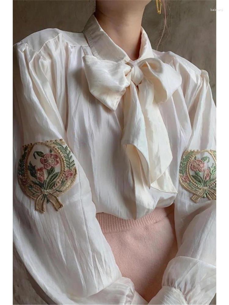 Women' Blouses Hikigawa Summer Chic Fashion Blouse Vintage Blusas Mujer De Moda Long Sleeve Embroidery Shirts All Match Loose Casual Tops, Creamy-white
Women' Blouses Hikigawa Summer Chic Fashion Blouse Vintage Blusas Mujer De Moda Long Sleeve Embroidery Shirts All Match Loose Casual Tops, Creamy-white