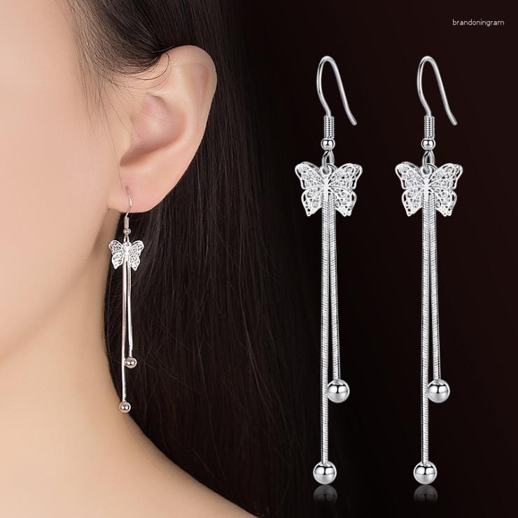 Stud Earrings Infery Romantic Silver Color Butterfly Tassel Drop & Dangle Femme Brincos Fine Jewelries Women Bijoux 1Y445
Stud Earrings Infery Romantic Silver Color Butterfly Tassel Drop & Dangle Femme Brincos Fine Jewelries Women Bijoux 1Y445