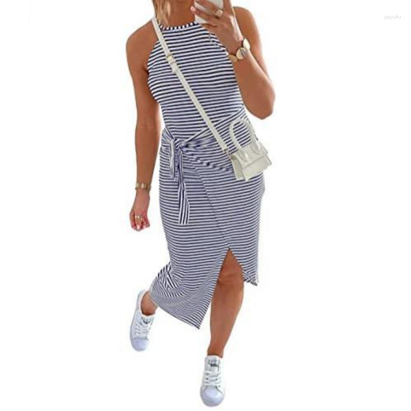 Casual Dresses For Womens 2023 Summer Stripe Sleeveless Hanging Neck Lace Sexy Dress Female Clothing Vestido
Casual Dresses For Womens 2023 Summer Stripe Sleeveless Hanging Neck Lace Sexy Dress Female Clothing Vestido