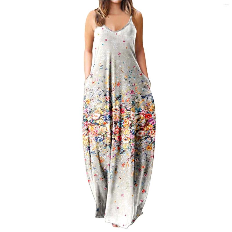Casual Dresses 2023 Summer Loose Strap Dress Women Sexy Boho Bow Camis Pocket Floral Maxi Vintage Big Large Robe Femme, Black
Casual Dresses 2023 Summer Loose Strap Dress Women Sexy Boho Bow Camis Pocket Floral Maxi Vintage Big Large Robe Femme, Black