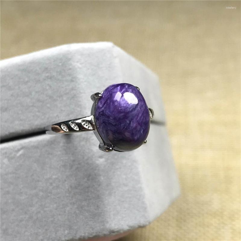 Cluster Rings Natural Purple Charoite Stone Ring Jewelry Woman Lady Man Love Gift Crystal 12x9mm Oval Beads Silver Adjustable
Cluster Rings Natural Purple Charoite Stone Ring Jewelry Woman Lady Man Love Gift Crystal 12x9mm Oval Beads Silver Adjustable