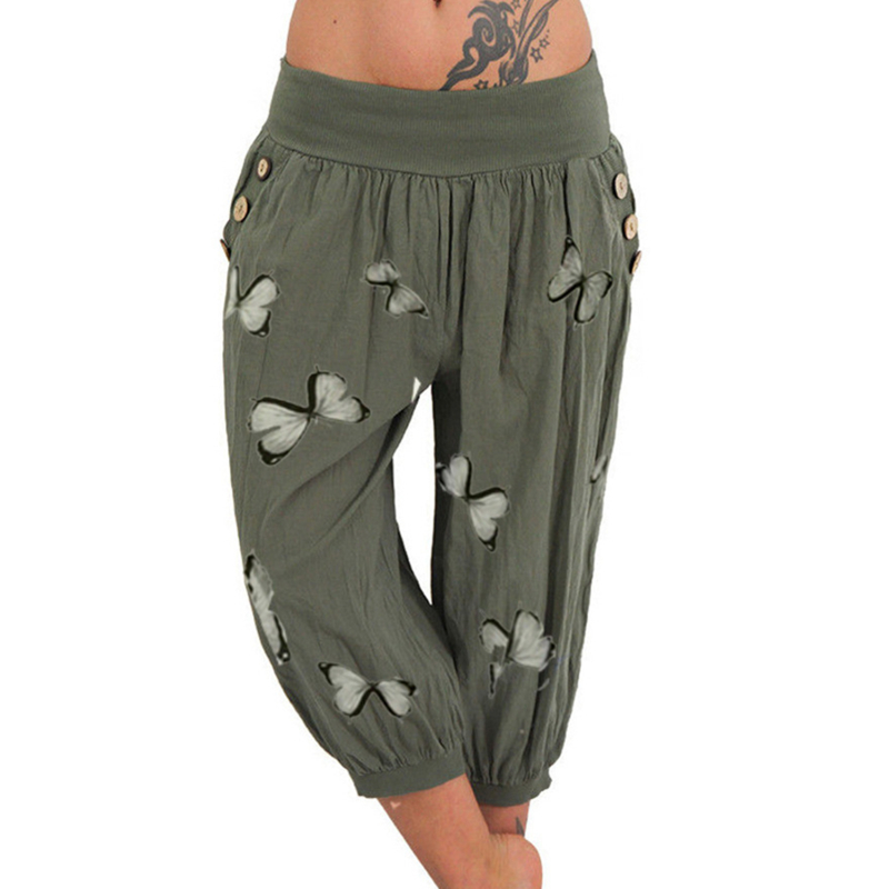 Capris Pants Women High Waist Harem Pants Lightweight Streetwear Female Pocket Baggy Capri Jogger Trousers Bottoms With, Black
Capris Pants Women High Waist Harem Pants Lightweight Streetwear Female Pocket Baggy Capri Jogger Trousers Bottoms With, Black