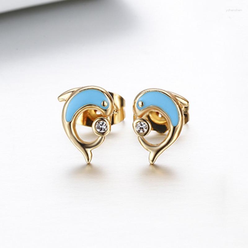 Stud Earrings Small Cute Dolphin W/ Round CZ For Women Kids Girls Baby Child Piercing Jewelry Aros Aretes Orecchini Oorbellen
Stud Earrings Small Cute Dolphin W/ Round CZ For Women Kids Girls Baby Child Piercing Jewelry Aros Aretes Orecchini Oorbellen
