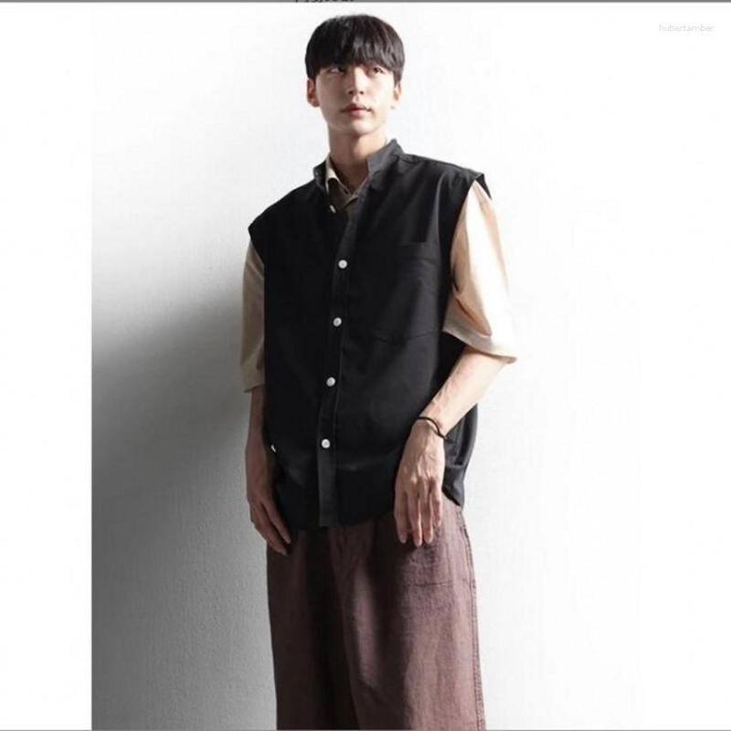 Men' Vests Spring Men Plus Size Stand Collar Solid Color Vest Coat Male Fashion Everything Sleeveless Jacket Tide Loose Shirt Top, Black
Men' Vests Spring Men Plus Size Stand Collar Solid Color Vest Coat Male Fashion Everything Sleeveless Jacket Tide Loose Shirt Top, Black