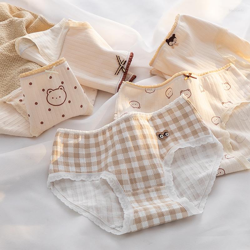 Women's Panties Cute Underwear Women Comfort Cotton Mid Waist Skin Color Bear Girl Briefs Pure Crotch Lingerie
Women's Panties Cute Underwear Women Comfort Cotton Mid Waist Skin Color Bear Girl Briefs Pure Crotch Lingerie