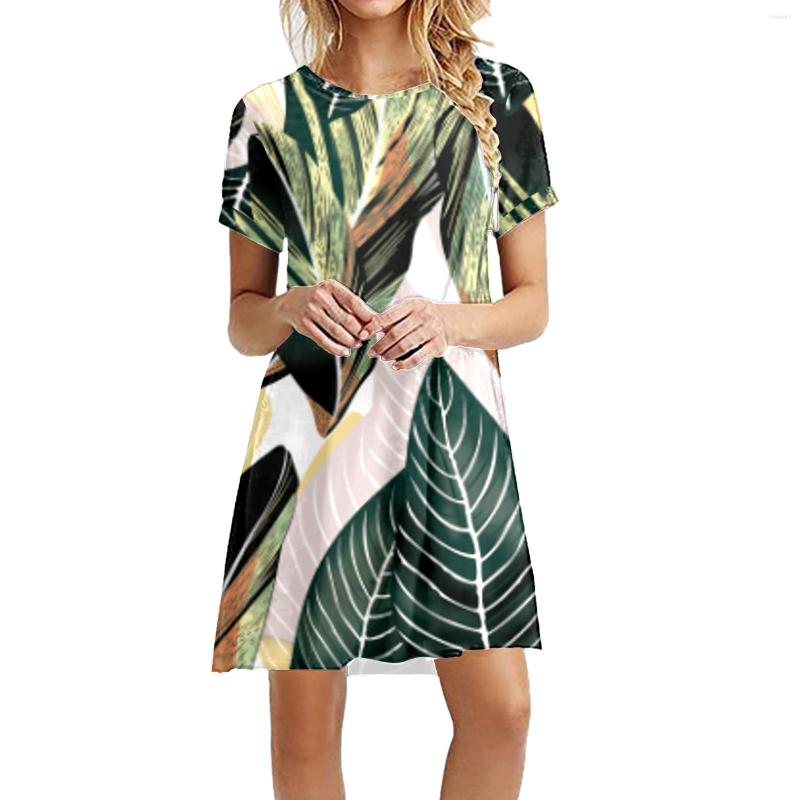 Casual Dresses Ladies Summer Sundress Leisure Dress For Women 2023 O Neck Short Sleeve Printed Loose T-Shirt Comfy Suitable Flowy Cute, Blue
Casual Dresses Ladies Summer Sundress Leisure Dress For Women 2023 O Neck Short Sleeve Printed Loose T-Shirt Comfy Suitable Flowy Cute, Blue