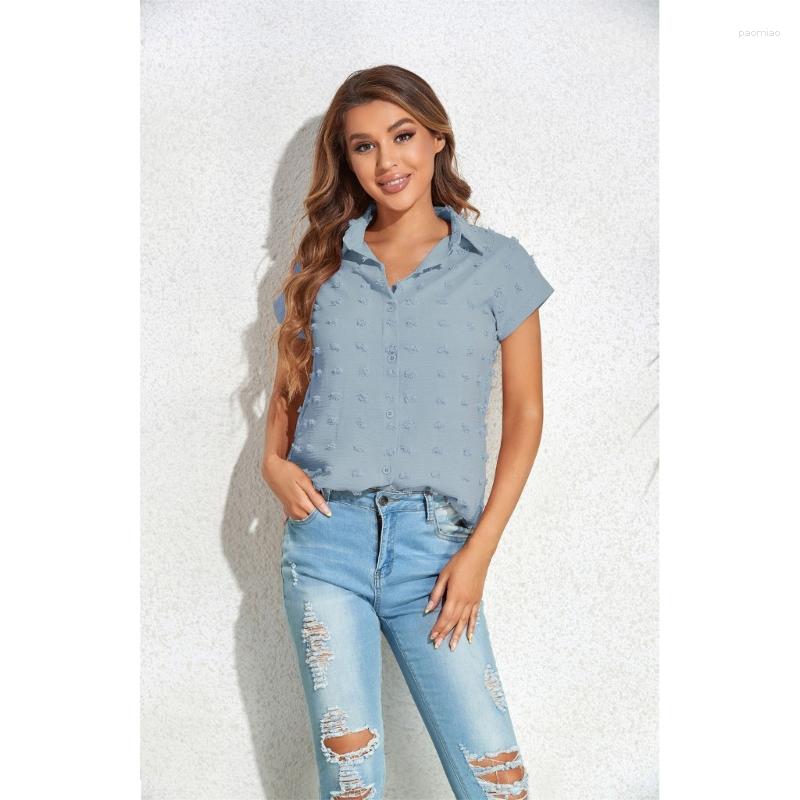 Women' T Shirts Womens Short Sleeve Chiffon Shirt V-Neck Button Down Swiss-Dot Loose Blouses Top, Black
Women' T Shirts Womens Short Sleeve Chiffon Shirt V-Neck Button Down Swiss-Dot Loose Blouses Top, Black