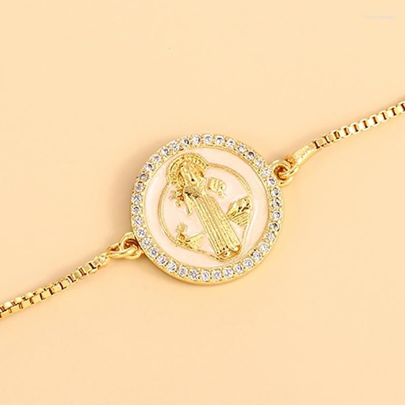 Link Bracelets Chain ZHINI Gothic Punk Gold Metal Circular Pendant For Women Boho Bead Statement Bangle Wedding Jewelry Gift Raym22
Link Bracelets Chain ZHINI Gothic Punk Gold Metal Circular Pendant For Women Boho Bead Statement Bangle Wedding Jewelry Gift Raym22