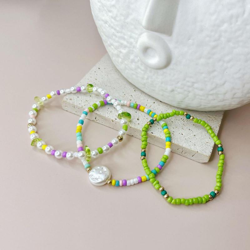 Charm Bracelets 3Pcs/set Fashion Colorful Bracelet Set For Women Girls Summer Beach Friendship Rice Beads Bohemia Jewelry Gifts
Charm Bracelets 3Pcs/set Fashion Colorful Bracelet Set For Women Girls Summer Beach Friendship Rice Beads Bohemia Jewelry Gifts