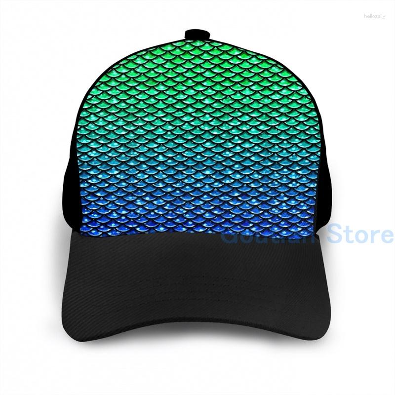 Ball Caps Fashion Mermaid Fish Scales Blue Green Ombre Basketball Cap Men Women Graphic Print Black Unisex Adult Hat
Ball Caps Fashion Mermaid Fish Scales Blue Green Ombre Basketball Cap Men Women Graphic Print Black Unisex Adult Hat