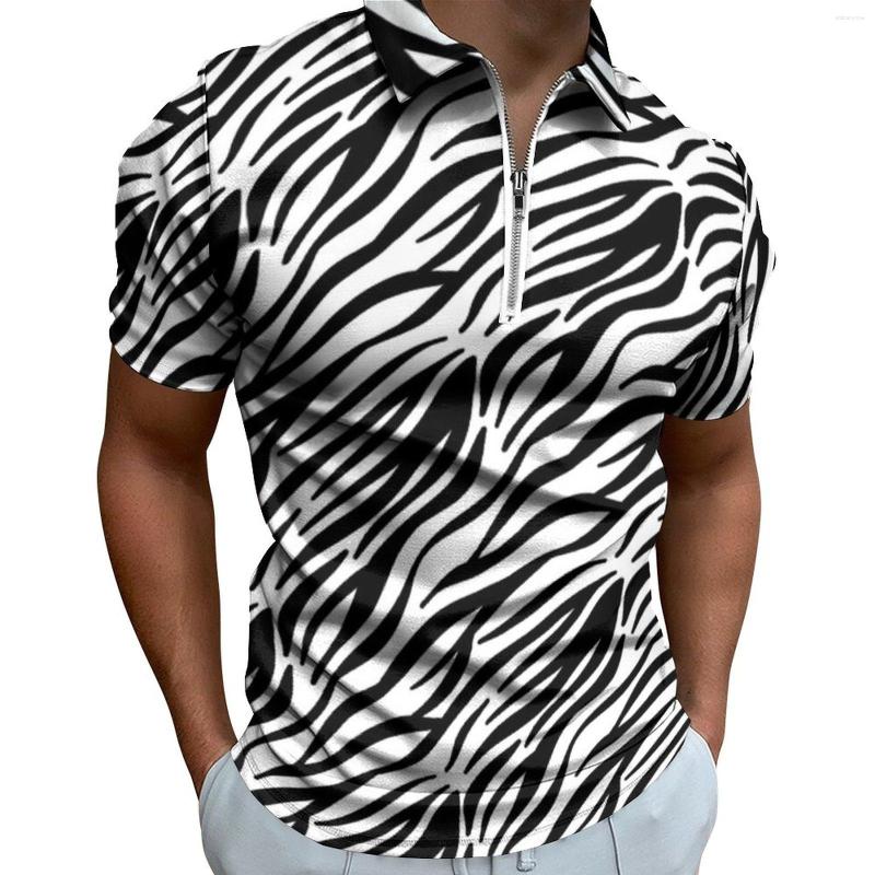 Men's Polos Black And White Zebra Casual T-Shirts Stripes Print Polo Shirt Zipper Vintage Mens Custom Clothes Plus Size 5XL 6XL, Style-16
Men's Polos Black And White Zebra Casual T-Shirts Stripes Print Polo Shirt Zipper Vintage Mens Custom Clothes Plus Size 5XL 6XL, Style-16
