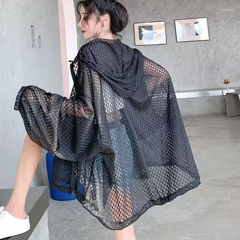 Women's Blouses Hooded Jackets Women Summer Sunscreen Baggy Zip-up Hollow Out Streetwear Thin S-3XL Elegant College Korean Fashion Clothes, Black
Women's Blouses Hooded Jackets Women Summer Sunscreen Baggy Zip-up Hollow Out Streetwear Thin S-3XL Elegant College Korean Fashion Clothes, Black