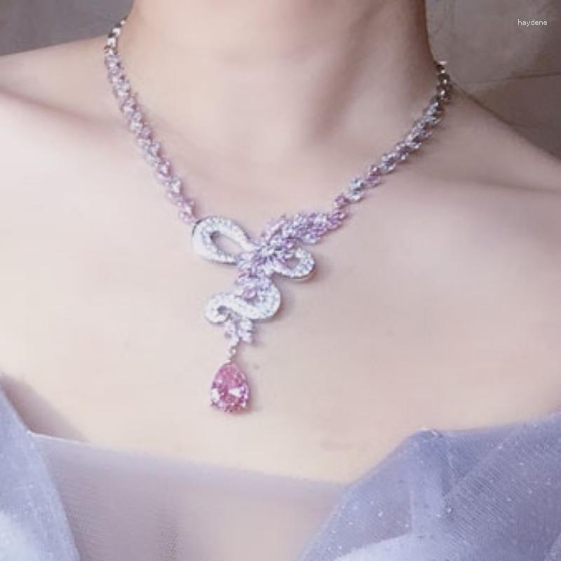 Necklace Earrings Set AMC Asymetrical Pink Bridal Zircon Water Drop And Earring Wedding Party Accessories Gift For Women, Picture shown
Necklace Earrings Set AMC Asymetrical Pink Bridal Zircon Water Drop And Earring Wedding Party Accessories Gift For Women, Picture shown