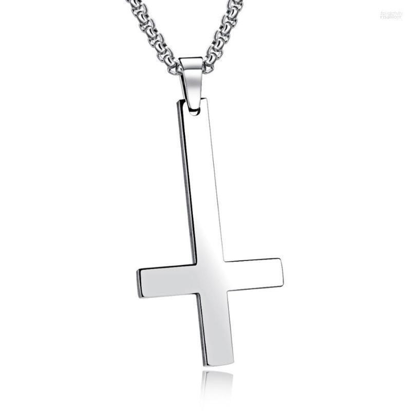 Pendant Necklaces Design Silver/Gold/Black Color Stainless Steel Women/Men Inverted Cross Curb Necklace Jewelry
Pendant Necklaces Design Silver/Gold/Black Color Stainless Steel Women/Men Inverted Cross Curb Necklace Jewelry