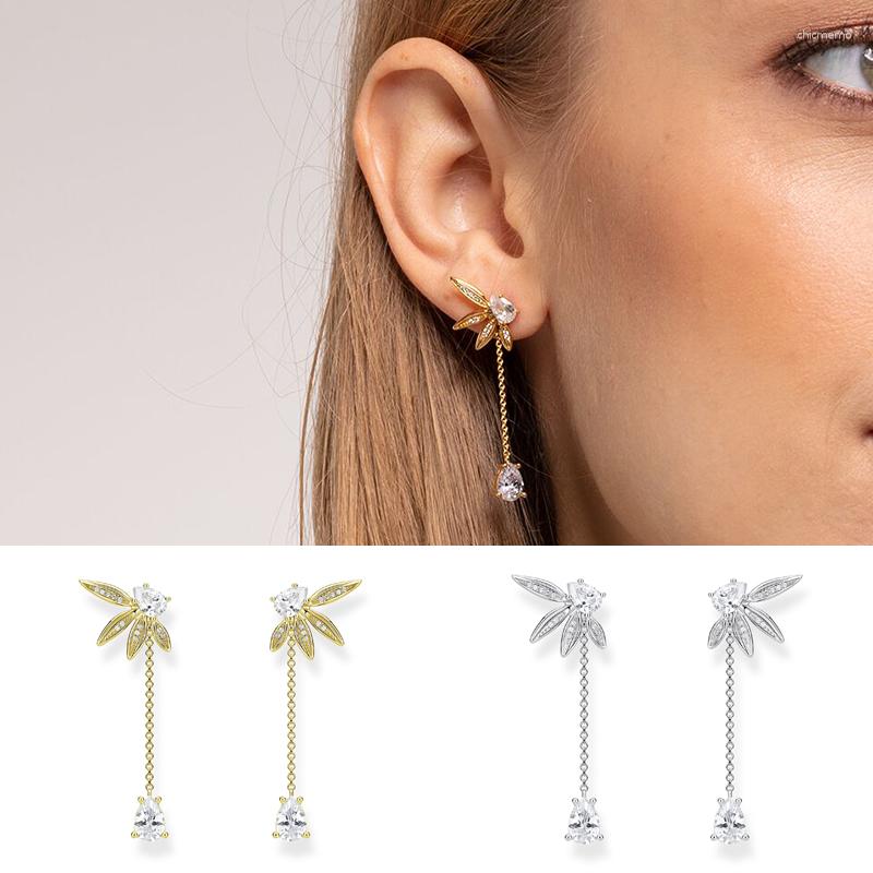 Stud Earrings CRMYA Luxury Long Flower Gold Silver Filled Big Water Drop Chain Earring Girls Piercing Ear Jewelry Wholesale
Stud Earrings CRMYA Luxury Long Flower Gold Silver Filled Big Water Drop Chain Earring Girls Piercing Ear Jewelry Wholesale