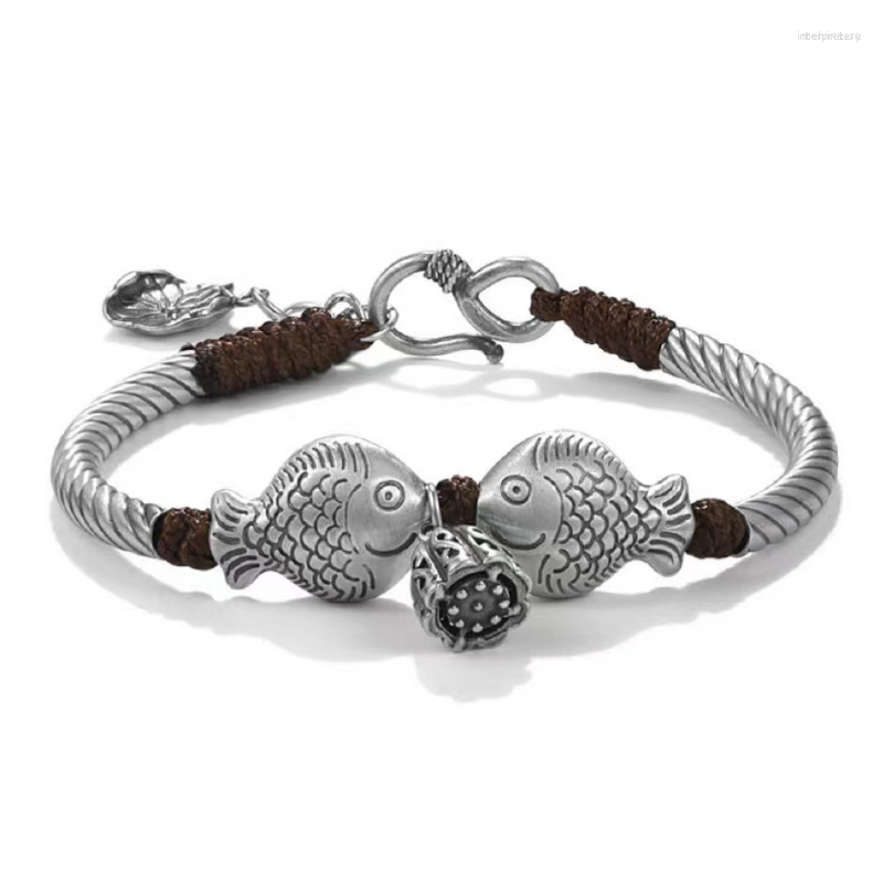 Strand LH Pisces Lotus Bracelet Ins Small Design Vintage Hand Woven Rope Male Fashion Ethnic Style Jewelry Luxury Man
Strand LH Pisces Lotus Bracelet Ins Small Design Vintage Hand Woven Rope Male Fashion Ethnic Style Jewelry Luxury Man