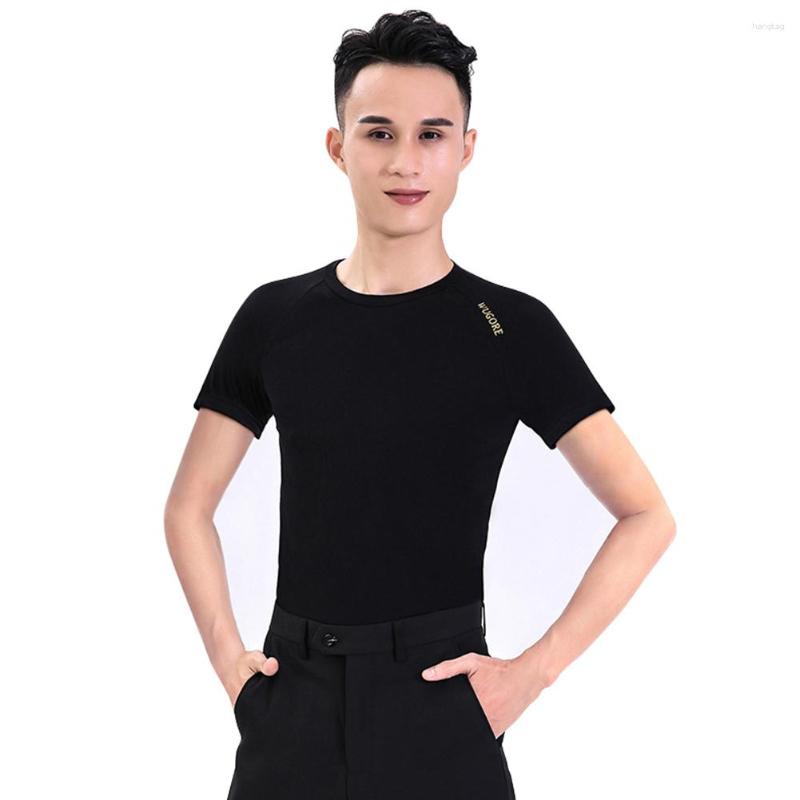 Stage Wear Male Latin Dance Shirts Black Color Modal Short Sleeves Wears Men Gentlemen Ballroom Chacha Present Tops Fabrics, Round collar
Stage Wear Male Latin Dance Shirts Black Color Modal Short Sleeves Wears Men Gentlemen Ballroom Chacha Present Tops Fabrics, Round collar