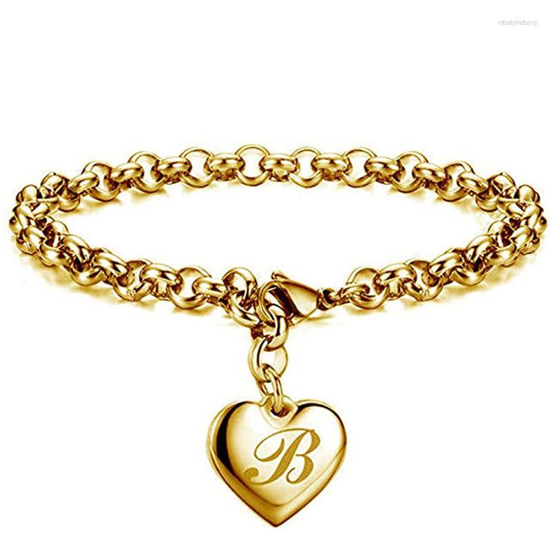 Link Bracelets LETAPI Initial Charm Gold-Color Stainless Steel Heart 26 Letters Alphabet Bracelet For Women Girls Kids Gifts
Link Bracelets LETAPI Initial Charm Gold-Color Stainless Steel Heart 26 Letters Alphabet Bracelet For Women Girls Kids Gifts
