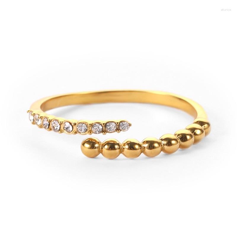 Wedding Rings Youthway Metal Texture Stainless Steel 18K PVD Gold Plated Ring Adjustable Waterproof Chic Fashion Jewelry For Woman
Wedding Rings Youthway Metal Texture Stainless Steel 18K PVD Gold Plated Ring Adjustable Waterproof Chic Fashion Jewelry For Woman