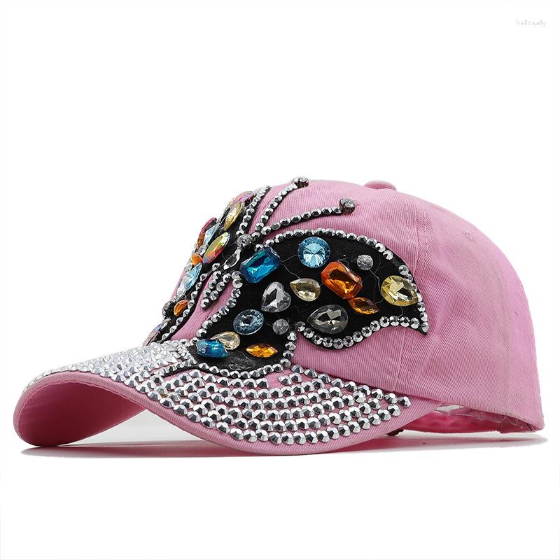 Ball Caps Baseball Cap Women Full Crystal Colorful Big Butterfly Hat Denim Bling Rhinestone Snapback Casquette Red Summer Hats, Black
Ball Caps Baseball Cap Women Full Crystal Colorful Big Butterfly Hat Denim Bling Rhinestone Snapback Casquette Red Summer Hats, Black