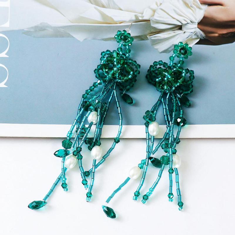 Dangle Earrings Fashion Large Green Glass Beaded Drop Exaggerated Handmade Fringed Charm Jewelry For Women 2023 Trend
Dangle Earrings Fashion Large Green Glass Beaded Drop Exaggerated Handmade Fringed Charm Jewelry For Women 2023 Trend
