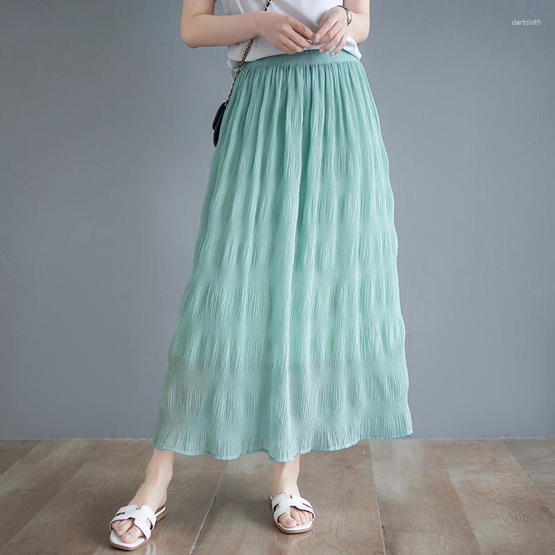 Skirts Summer Office Lady White Skirt Elegant Casual Slim Multi Color Korean Elastic High Waist A-line Pleated Faldas 26734, Black
Skirts Summer Office Lady White Skirt Elegant Casual Slim Multi Color Korean Elastic High Waist A-line Pleated Faldas 26734, Black