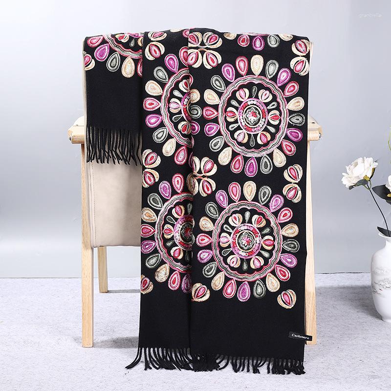 Scarves Imitation Cashmere Embroidery Shawls For Women Large Size Pashmina Warm Cape Scarf Autumn Spring Winter Bufanda
Scarves Imitation Cashmere Embroidery Shawls For Women Large Size Pashmina Warm Cape Scarf Autumn Spring Winter Bufanda