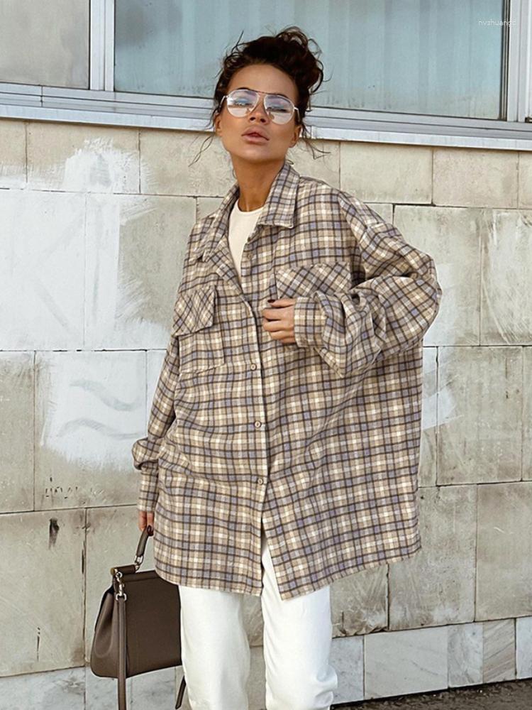 Women's Blouses Women Vintage Plaid Shirt 2023 Summer Oversized Commuter Long Sleeve Jacket For Women's Office Casual, Khaki
Women's Blouses Women Vintage Plaid Shirt 2023 Summer Oversized Commuter Long Sleeve Jacket For Women's Office Casual, Khaki