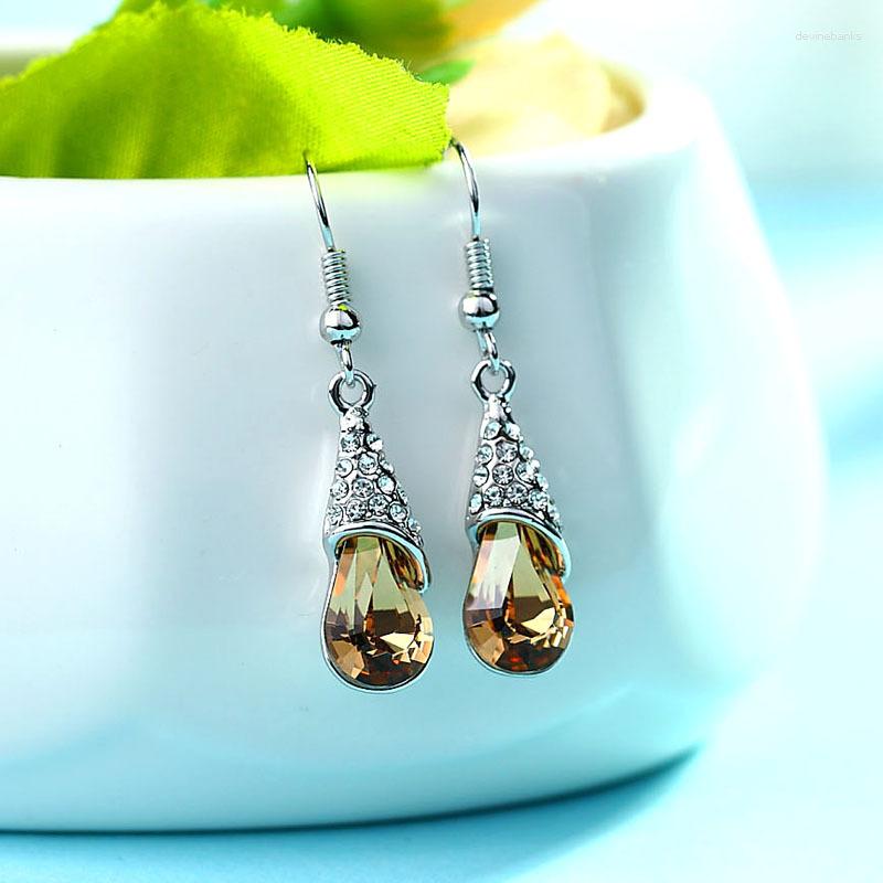 Dangle Earrings ER-00249 In Korean Fashion Crystal Jewerly Wedding Gift Silver Plated Teardrop Drop Earring For Women Accessories
Dangle Earrings ER-00249 In Korean Fashion Crystal Jewerly Wedding Gift Silver Plated Teardrop Drop Earring For Women Accessories