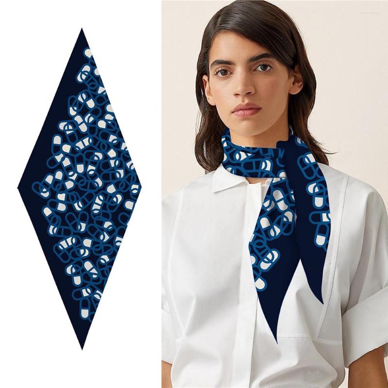 Scarves French Autumn Diamond Scarf Chains Dot Print Women's Twill Decoration Professional Small Silk Head
Scarves French Autumn Diamond Scarf Chains Dot Print Women's Twill Decoration Professional Small Silk Head
