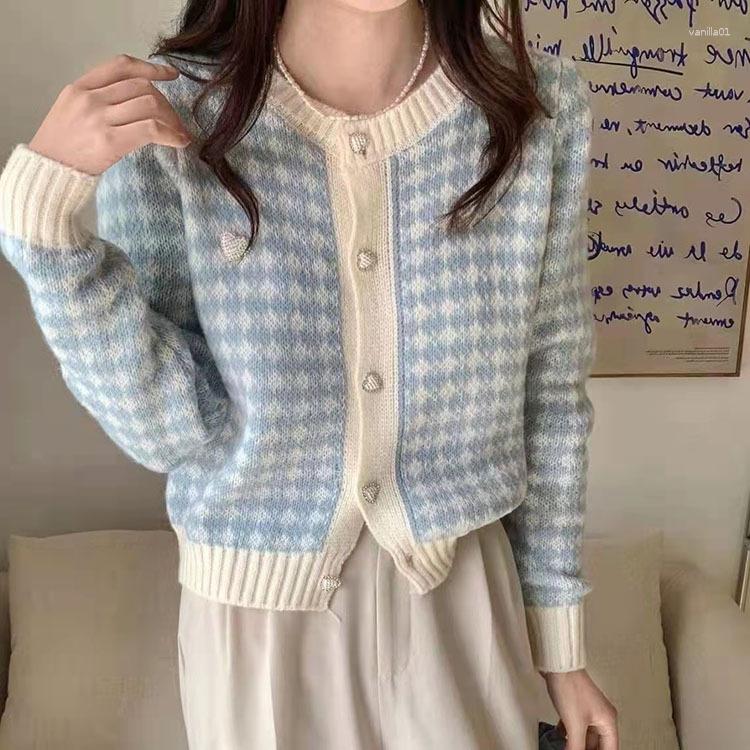 Women's Knits Knitwears Women Sweater Knitting Cardigan Round Neck Long Sleeve Female Coat, Green
Women's Knits Knitwears Women Sweater Knitting Cardigan Round Neck Long Sleeve Female Coat, Green