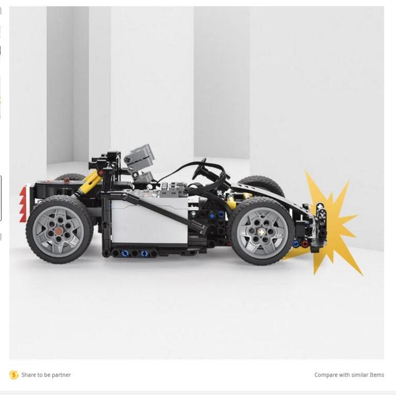430pcs Monster Cardin Building Blocks Car For Kid Diy Creative Assembly Toys APP Remote Control Cool Vehicle Children Gift 019457641, Black
430pcs Monster Cardin Building Blocks Car For Kid Diy Creative Assembly Toys APP Remote Control Cool Vehicle Children Gift 019457641, Black