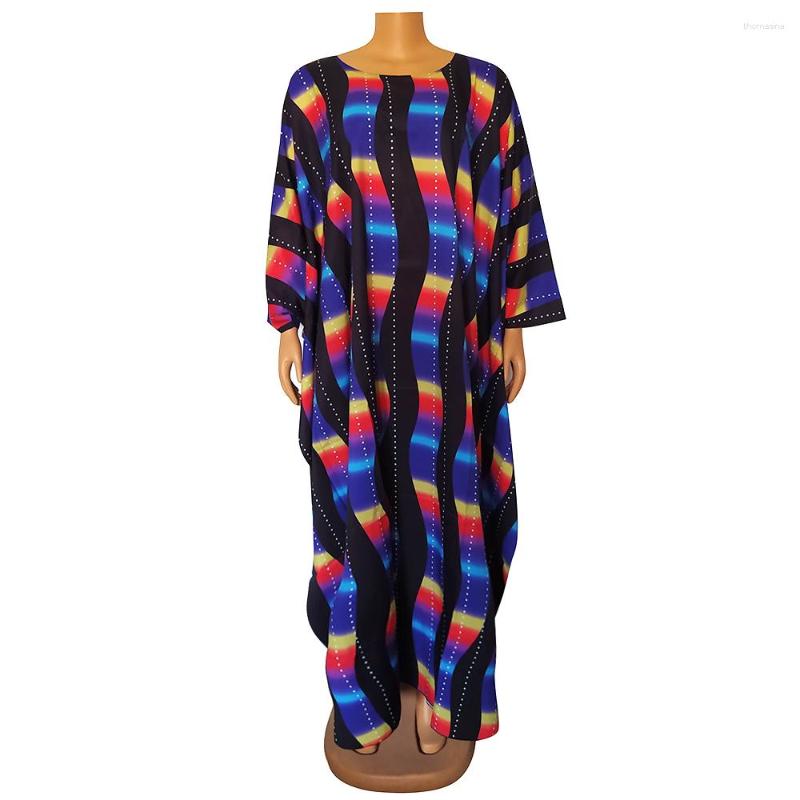 Ethnic Clothing Women Fashion African Clothes 2023 Loose Party Dress Batwing Sleeve Colorful Stripe Design Ladies Vestidos Robe
Ethnic Clothing Women Fashion African Clothes 2023 Loose Party Dress Batwing Sleeve Colorful Stripe Design Ladies Vestidos Robe