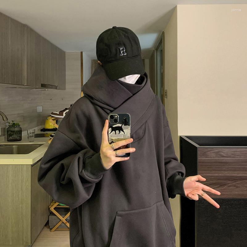 Men's Hoodies Harajuku High Collar Loose Hoodie Spring Hip Hop Sweatshirt Hooded Baggy Fashion Streetwear Black/Gray Long Sleeve Men
Men's Hoodies Harajuku High Collar Loose Hoodie Spring Hip Hop Sweatshirt Hooded Baggy Fashion Streetwear Black/Gray Long Sleeve Men