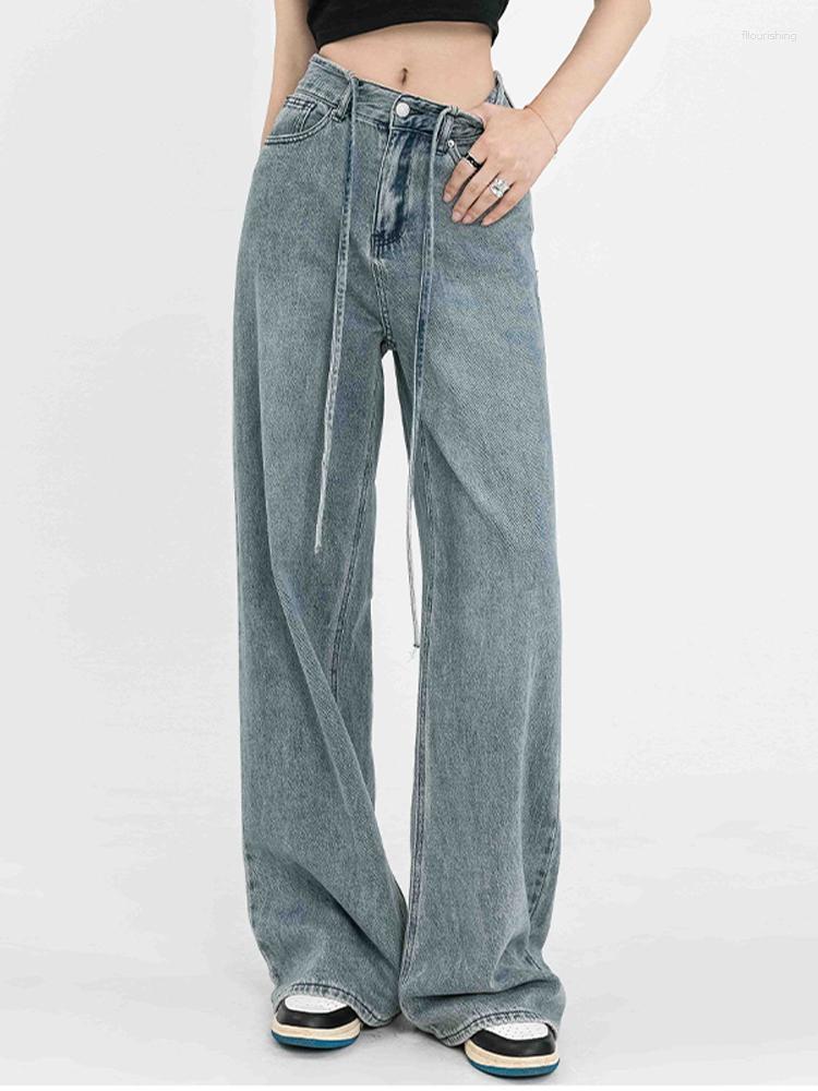 Women's Jeans Vintage High Street Lace Up Baggy Women 2023 Autumn Waist Wide Leg Denim Women's Pant Streetwear Straight Trouser, Blue
Women's Jeans Vintage High Street Lace Up Baggy Women 2023 Autumn Waist Wide Leg Denim Women's Pant Streetwear Straight Trouser, Blue