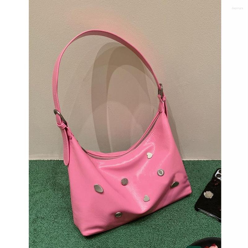 Evening Bags Fashion Rivet Women Shoulder Bag Soft Handbag Designer For 2023 High Quality Armpit Female Cute Tote Hobo Clutch, Black
Evening Bags Fashion Rivet Women Shoulder Bag Soft Handbag Designer For 2023 High Quality Armpit Female Cute Tote Hobo Clutch, Black
