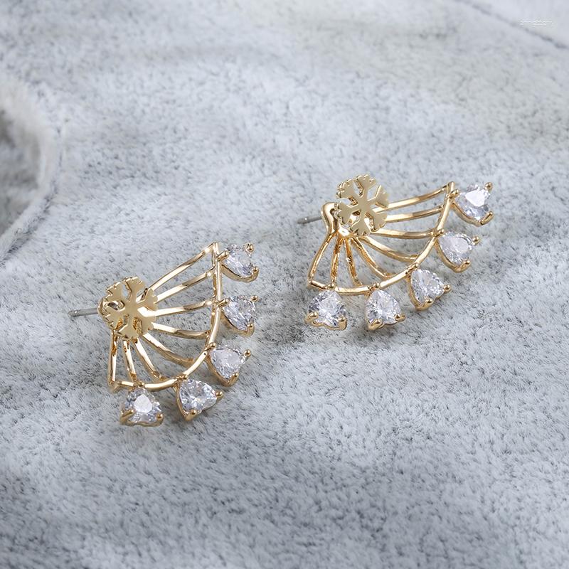 Stud Earrings Zhijia Creative Heart Shape Rhinestone Gold Silver Color Geometric Sector For Women Party Gifts
Stud Earrings Zhijia Creative Heart Shape Rhinestone Gold Silver Color Geometric Sector For Women Party Gifts