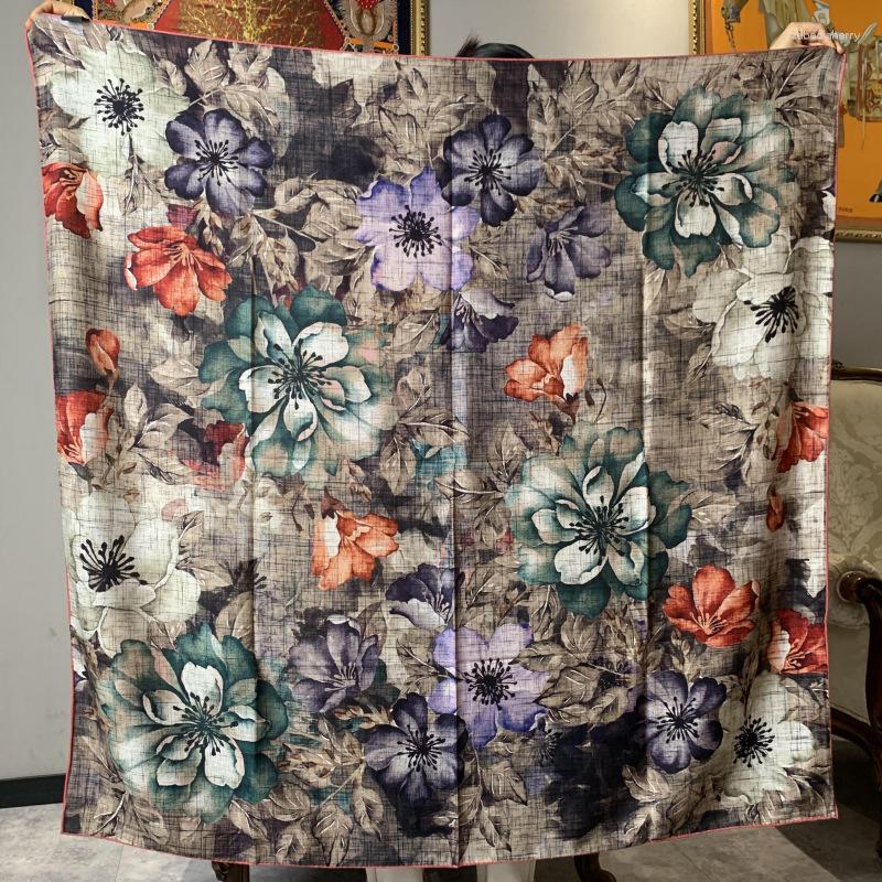 Scarves High-end Elegant Women's Exquisite Floral Art Double-sided Printed Quality Silk Wool Hand-rolled Edge Large Square Scarf Shawls
Scarves High-end Elegant Women's Exquisite Floral Art Double-sided Printed Quality Silk Wool Hand-rolled Edge Large Square Scarf Shawls