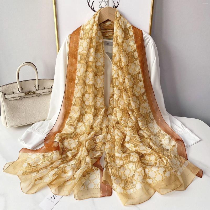 Scarves Fsahion Spring Silk Shawls Scarf For Lady Large Floral Printed Beach Stoles Foulard Female Hijab Thin Bufanda 2023
Scarves Fsahion Spring Silk Shawls Scarf For Lady Large Floral Printed Beach Stoles Foulard Female Hijab Thin Bufanda 2023