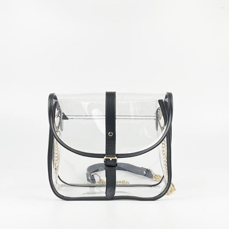 Evening Bags Clear Cross Body Stadium Approved Bag Women Chain Shoulder Saddle Handbag, Picture shown
Evening Bags Clear Cross Body Stadium Approved Bag Women Chain Shoulder Saddle Handbag, Picture shown