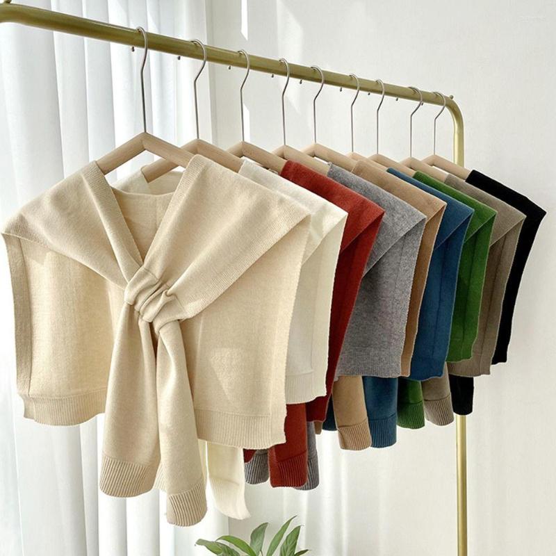 Scarves Women Scarve Pure Color Knitted Shawl Cloak Knotted Scarf Neck Blouse Shoulders Fake Collar Cape Cross Shawll
Scarves Women Scarve Pure Color Knitted Shawl Cloak Knotted Scarf Neck Blouse Shoulders Fake Collar Cape Cross Shawll